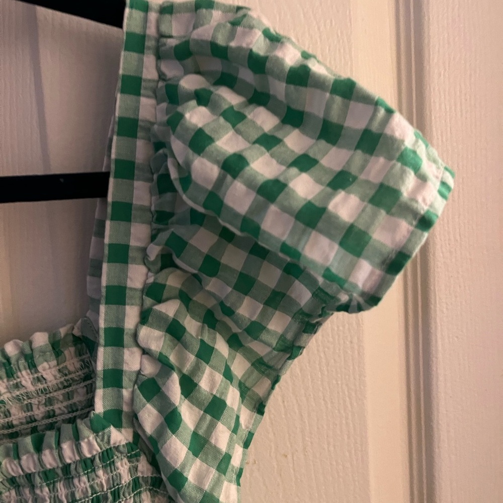 Old Navy Cotton Dress , Size XL, Blue and White Checker Dress - Picture 6 of 8